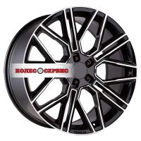9,5*21 5*112 ET37 66,6 Khomen Wheels KHW2101 Black-FP (Front)